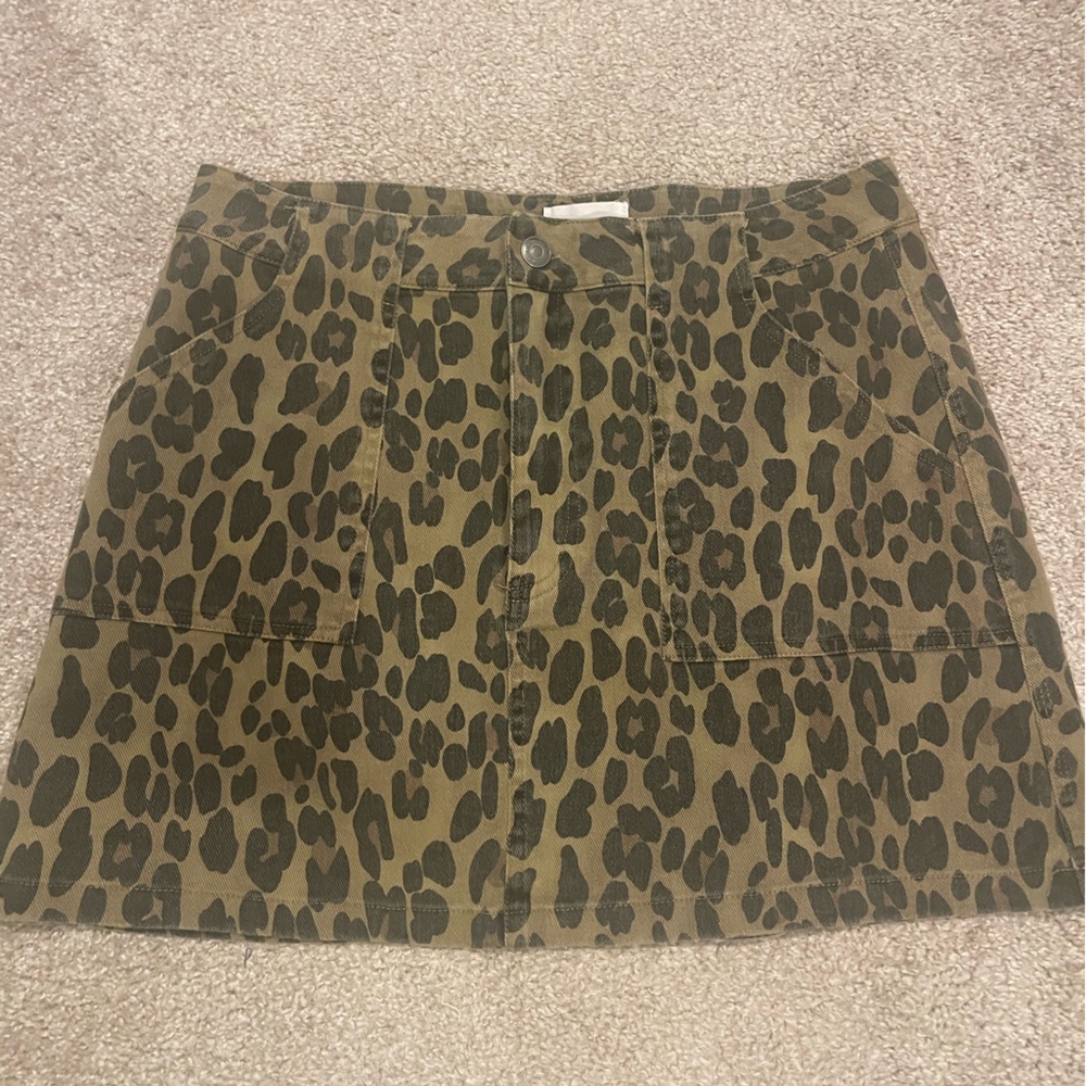 Stylish Leopard Print Mini Skirt